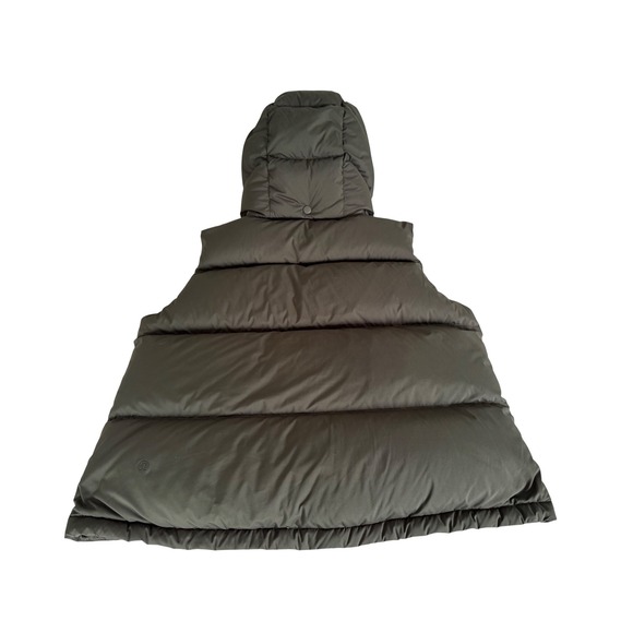 LULULEMON WUNDER PUFF GOOSE DOWN CROPPED HOODIE VEST, Women's Size 4 army green - Picture 8 of 14